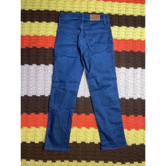 Madewell Dark Wash Stovepipe Jeans, 24 Petite - Picture 2 of 4